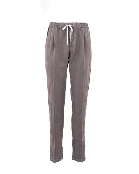 Shop PT01  Pantalone: PT01 pantaloni in misto cotone e lino.
Loose fit.
Vita elasticizzata con coulisse.
Due tasche anteriori a filetto e due posteriori con cerniera.
Composizione: 59% Lyocell, 23% Lino, 18% Cotone.
Made in Tunisia.. COTTCNZA0CL1-Y177